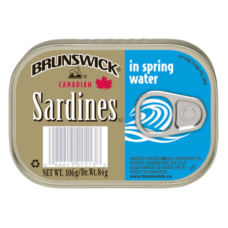 Brunswick Sardines in Spring Water - 106 Grams Main Image